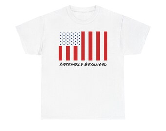 Assembly Required - American State National Civil Peace Flag Heavy Cotton Tee