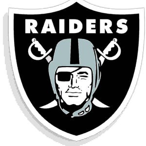 Raiders Black Sunday Die-Cut Sticker Decal – Waterproof Vinyl (5 Year Warranty)