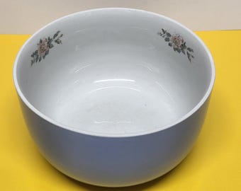 Vintage Hall's Rose Parade Bowl: Periwinkle Blue Kitchenware