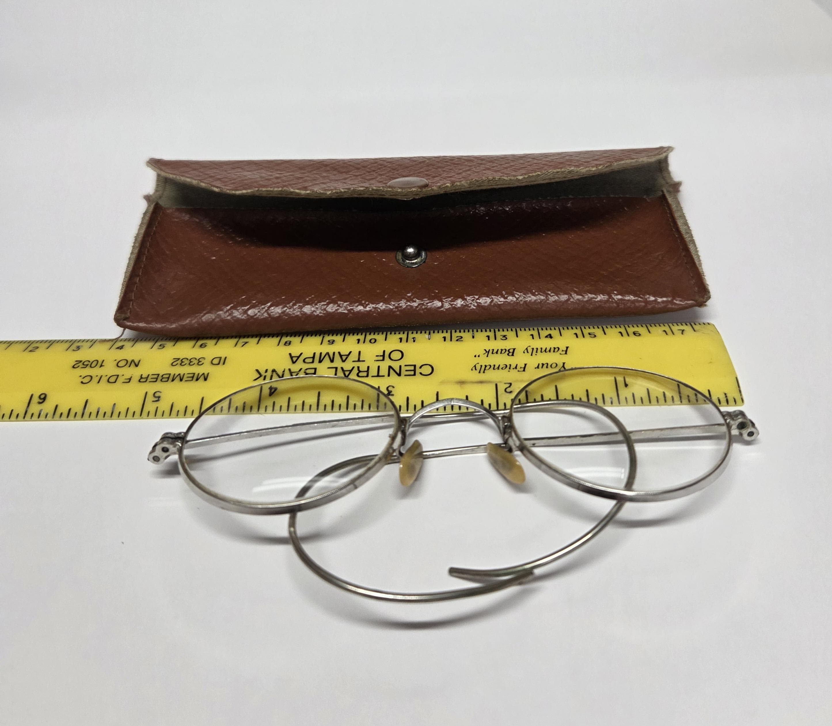 Wire Rim Glasses 1/10 14K GF : Marshwood P3 Style, Bakelite  display picture 2