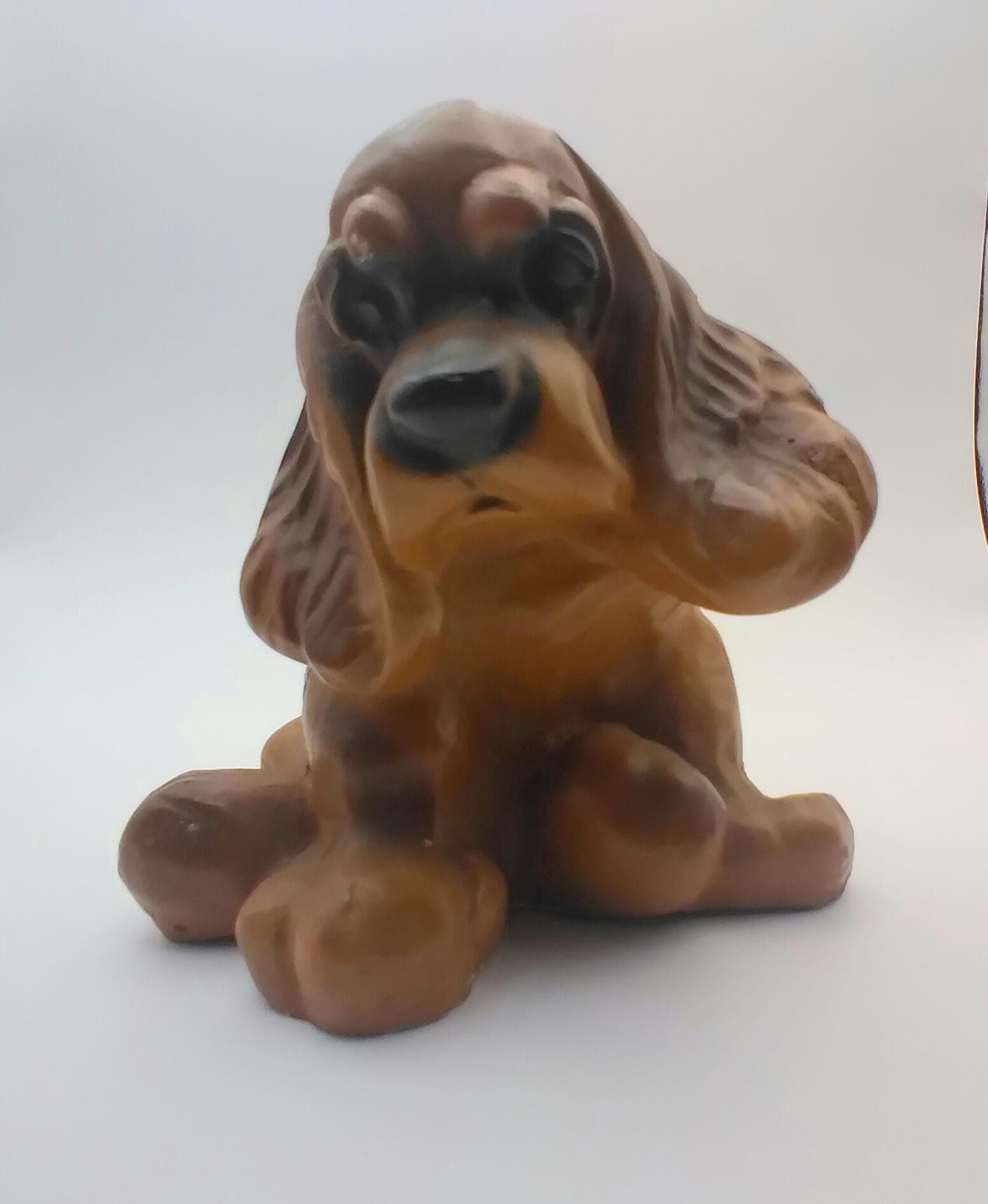 Cocker Spaniel Dog Figurine 1940s Jan Allen Plaster Art - Etsy