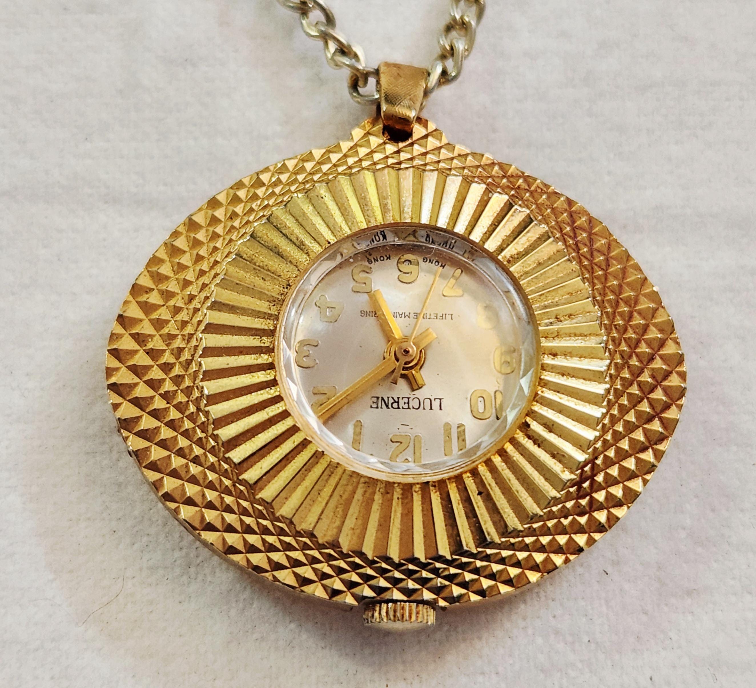 Wind up Pendant Watch - Etsy