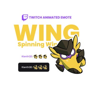 Animated Emote - Wingman Spinning Spray for Twitch and Discord - Perfect for Valorant Streamers - Unique & Fun Chat