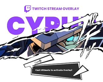 Cypher Valorant x Persona 5 Animated Stream Overlay (Digital Download)