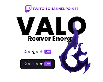 Valorant Reaver Energy Icon for Twitch Channel Points (Digital Download)