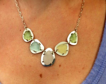 Sterling and Sea Glass Necklace