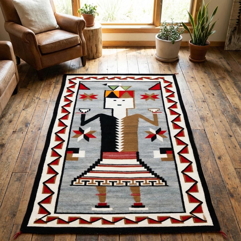 Humanmade カーペット WE’RE GOOD  RUG Carpet 6x6 Earth Tone Wave Hand-tufted Wool Rug – Irregular Organic Shape