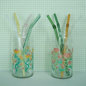 Ridged Glass Straws