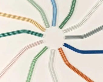 Bent Glass Straws