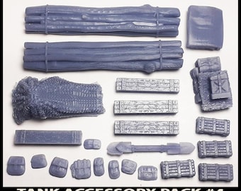 Tank Accessories 4 - Vehicle Stowage 28mm W.W.II Battle E-Fects from FRONTLINE-GAMES