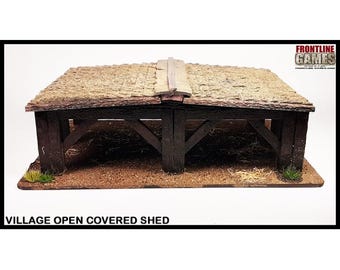 Village Half Timbered Ruined Two Story House FRONTLINE GAMES