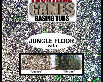 Jungle Floor Blend Base Flocking + BONUS! BASING TUB - Miniature Basing System