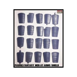 Pavise / Fantasy Men-At-Arms Shield (30) 28mm FRONTLINE-GAMES