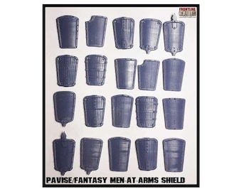 Pavise / Fantasy Men-At-Arms Shield (30) 28mm FRONTLINE-GAMES