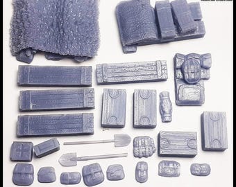 Tank Accessories 3 - Vehicle Stowage 28mm W.W.II Battle E-Fects from FRONTLINE-GAMES