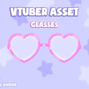 Vtube Studio | Vtuber Objekt | Herz Gläser