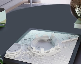 Modello 3D dello stadio Oakland Athletics - Decorazioni sportive per il baseball