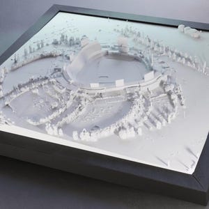 3D Printed Dodger Stadium Model: LA Baseball Fan Gift