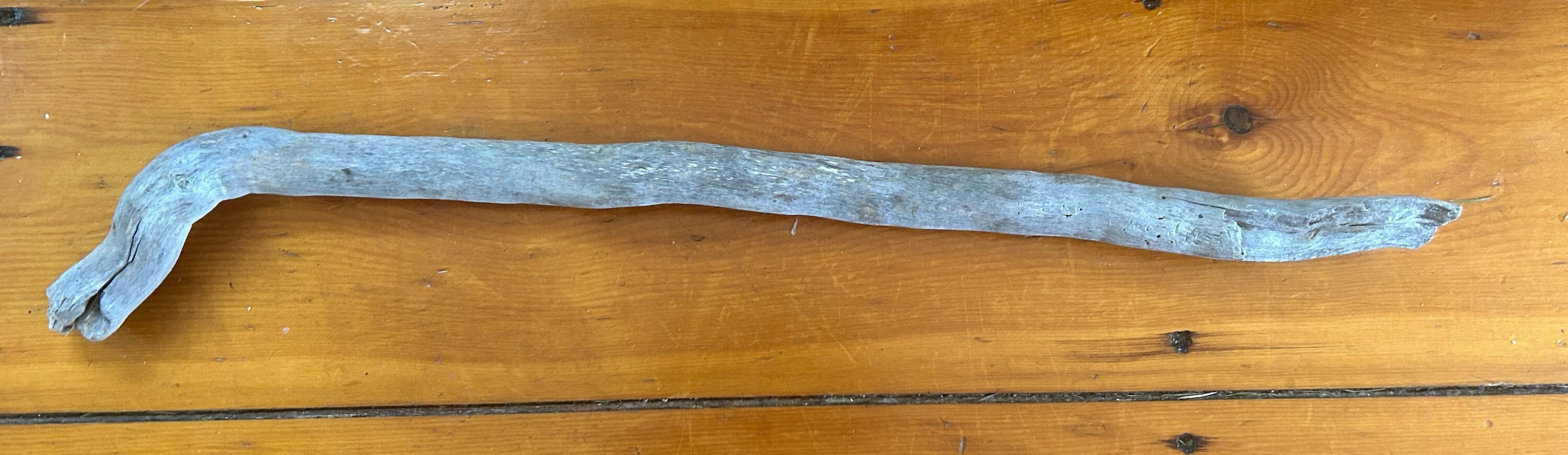 Sculptural Driftwood Stick Branch for Macrame Quilt Hanging 28"x1.5"