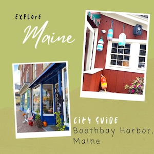 Boothbay Harbor Maine Travel eBook | Boothbay Harbor Maine Itinerary | Travel Guide Template | Travel Itinerary  | City Guide