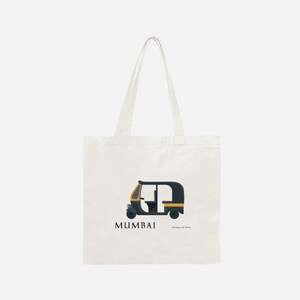 Sacs fourre-tout en coton aux motifs originaux de Mumbai, Inde.
