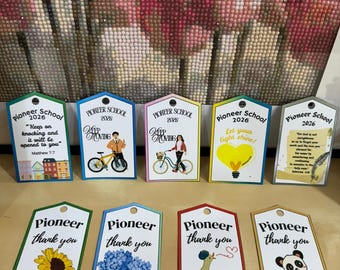 Pionier Geschenkanhänger in verschiedenen Designs für jeden Anlass