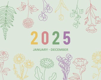 2025 Wall Calendar - JW Calendar (Jan-Dec) - &quot;Christian Qualities/Fruitage&quot; theme with one quality highlighted each month; JW gifts