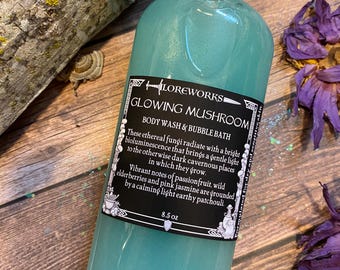 Glowing Mushroom Body Wash + Bubble Bath