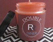 Twin Peaks inspired Cherry pie and coffee scented soy wax candle
