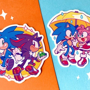Adesivi Sonic/Shadow e Sonic/Amy