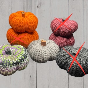 CLEARANCE! Small Knit Pumpkins
