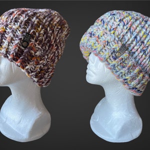 Chunky Hand-Knit Winter Beanies
