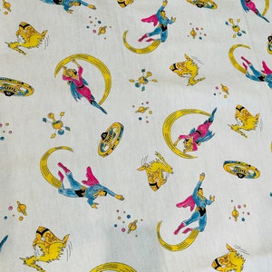 Vintage Superhero Fabric
