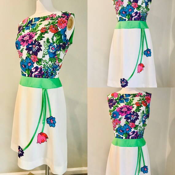 1960s Floral Dress