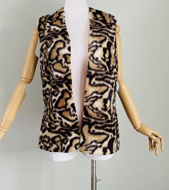 1970s Leopard Print Vest