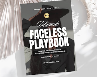 Faceless Marketing Ebook | Social Media Marketing | DFY Digital Products | Digital Marketing | Small Business Tools | PLR Ebook