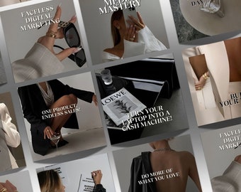 Girl Boss Instagram Templates | Social Media Marketing  | DFY Digital Product | Digital Marketing | Social Media Manager | Content Creator