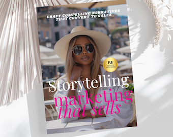 Ultimate Storytelling Marketing, PLR Ebook Bundle, Instagram Growth, Business Templates, Digital Download, Canva Template