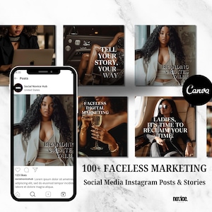 Melanin Instagram-inlägg, ansiktslöst innehåll, DFY Digitala produkter, Instagram Reels, ansiktslös marknadsföring, sociala medier, verktyg för innehållsskapare
