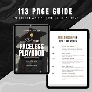 instagram marketing guide on two ipad mockups