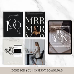 digital marketing course story slides mockups