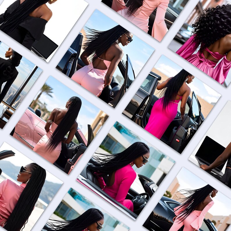 faceless marketing images collage