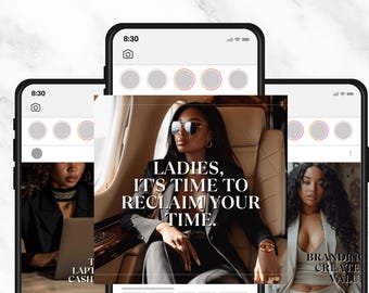Melanin Instagram Post Templates | Faceless Marketing | Digital Marketing | DFY Digital Product | Master Resell Rights| Social Media Content