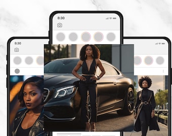 Melanin Faceless Stock, Digital Products for Social Media, Coaching Templates, Business Essentials, PLR MRR DFY, Entrepreneur Stock Images