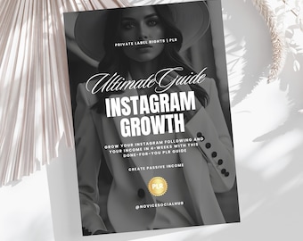 Instagram Growth Guide, DFY Digital Product, Social Media Marketing, Small Business Marketing, Canva Template, Content Creator Tools
