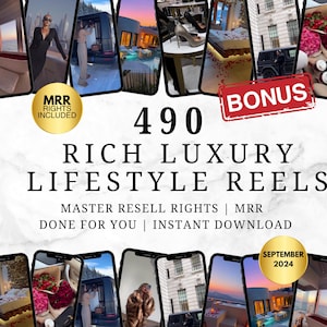 Rich Luxury Lifestyle Reels, Faceless Marketing, Rich Girl Reels for Instagram, TikTok & YouTube, Social Media Templates |