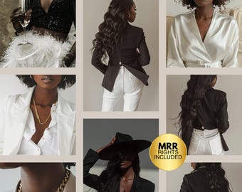 Melanin Aesthetic Stock Images | Faceless Marketing | Instagram Reels Cover | Digital Marketing | PLR MRR DFY | Master Resell Rights