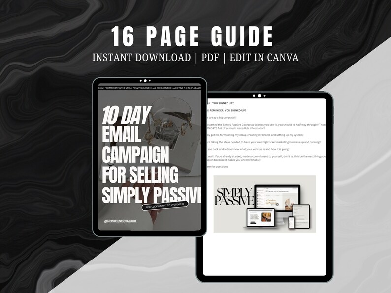 MRR course on two ipad mockups