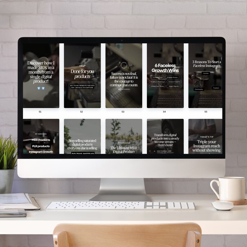 digital marketing templates desktop mockup