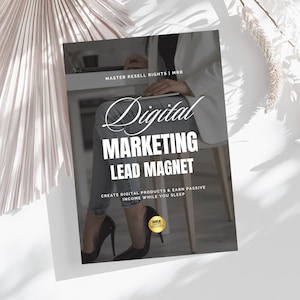 Digital Marketing Lead Magnet | PLR Ebook | MRR Template | Resell Rights | Faceless Marketing | Done For You Digital Product | DFY